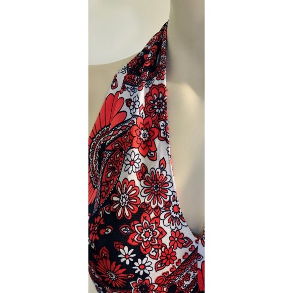 1960s Sundress, Halter Maxi Dress, Woodstock 1969, Flower Child Dress - Picture 7 of 10